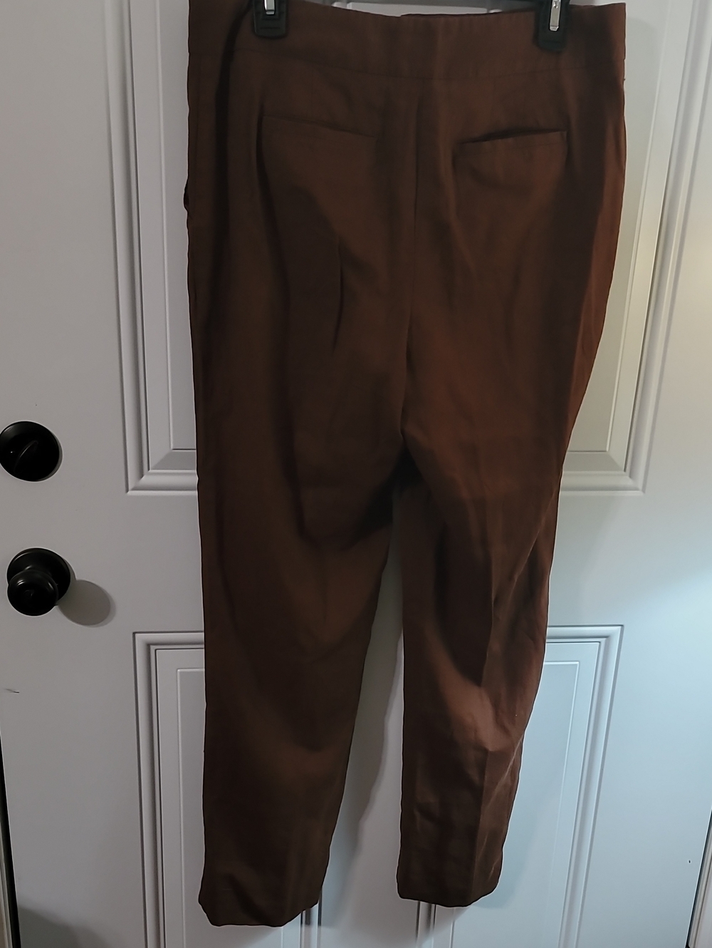 Talbots Brown Straight-Leg Dress Trousers - Picture 9 of 10